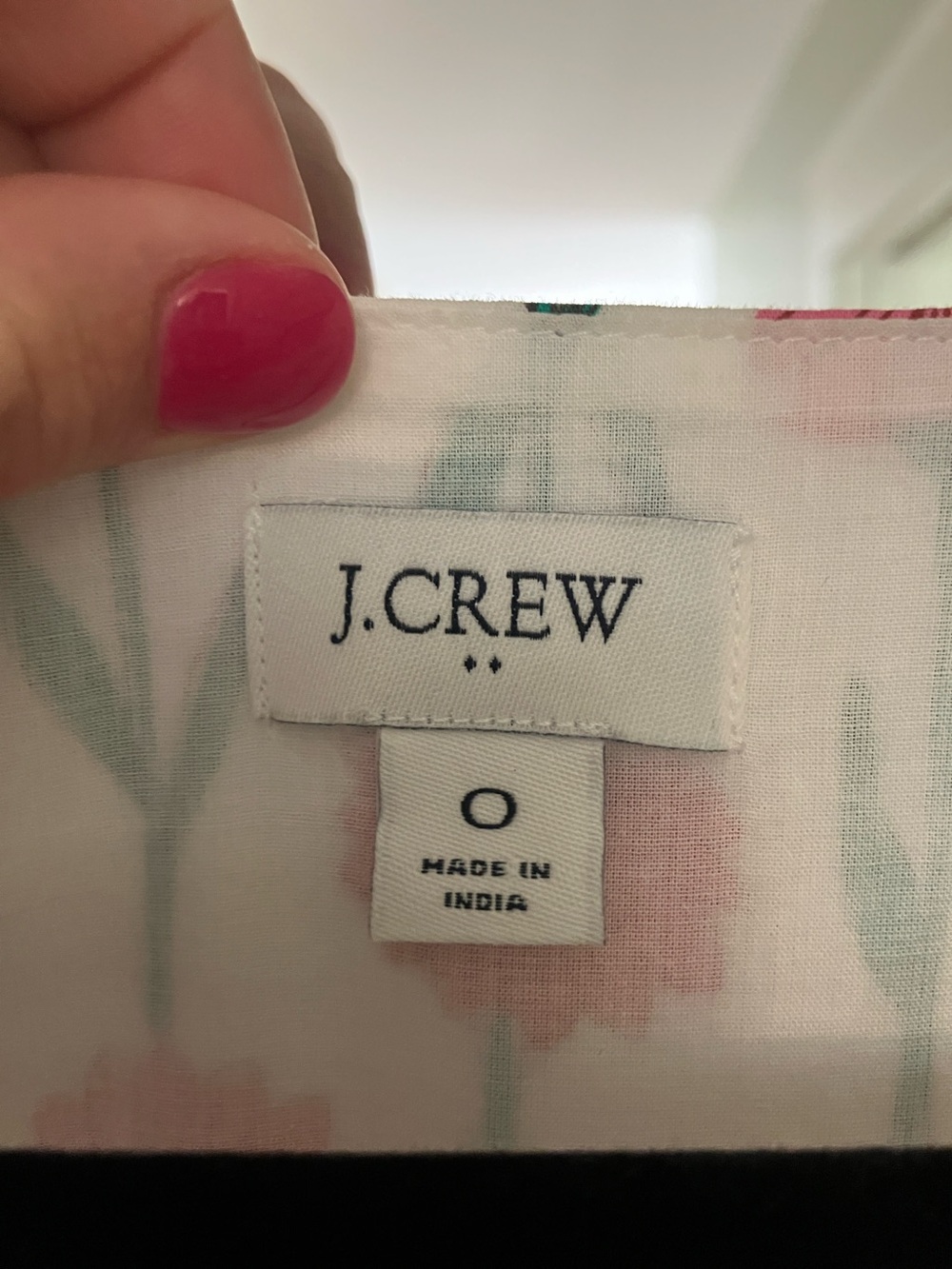 J. Crew White Midi Dress with Pink Floral Tulip Print - Picture 3 of 5